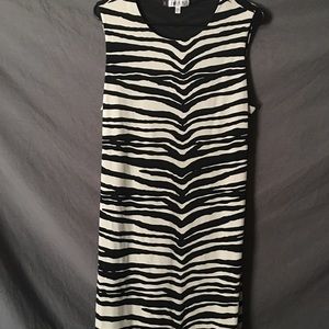 Zebra Print open back dress